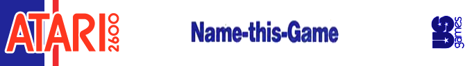 Name This Game logo for Atari 2600